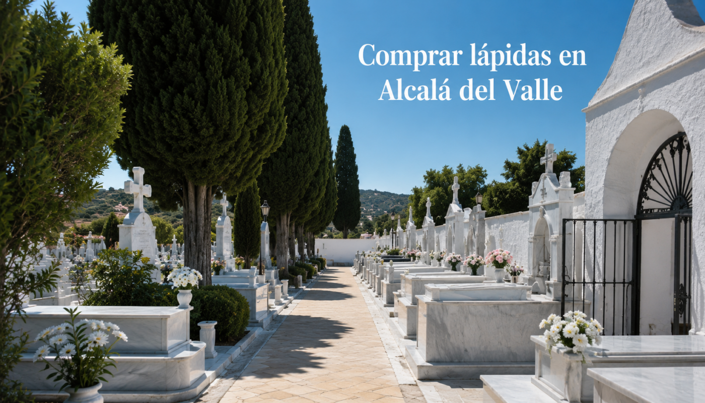 Comprar lápidas en Alcalá del Valle: precios y presupuesto personalizado